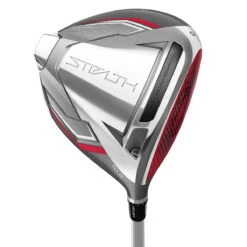 TaylorMade Womens Silver And Red Stealth HD Fuji Air Speeder Lady Flex Right Hand Golf Driver
