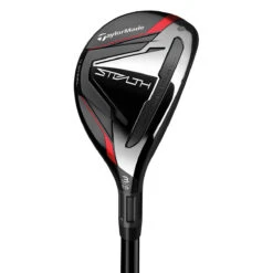 TaylorMade Mens Black And Red Stealth Fuji Ventus Regular Right Hand Golf Hybrid