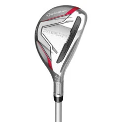 TaylorMade Womens Silver And Red Stealth Ascent 45 Lady Flex Right Hand Golf Hybrid