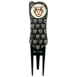 Brand Fusion BrandFusion Mens Black DivA Pro Galaxy Rudolf Golf Repair Divot Tool | American Golf