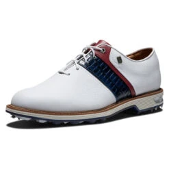 FootJoy Men's Premiere Packard Waterproof Spiked Golf Shoes -Golf Zone Shop American Golf 402964 92014 402964 3