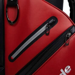 TaylorMade Red And Black Long Lasting Deluxe Golf Cart Bag 2022| American Golf -Golf Zone Shop American Golf 403107 90474 403107 2