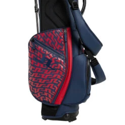 J Lindeberg J.Lindeberg Bridge Swirl Red Play Print Golf Stand Bag | American Golf -Golf Zone Shop American Golf 405790 102046 405790 3