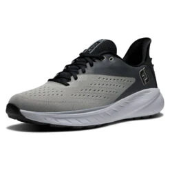 FootJoy Men's Grey And Black Flex XP Spikeless Regular Golf Shoes -Golf Zone Shop American Golf 406015 98939 406015 3