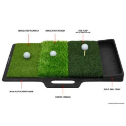 Me And My Golf Green Tri-Turf Hitting Mat | American Golf -Golf Zone Shop American Golf 406925 97222 406925 2 1