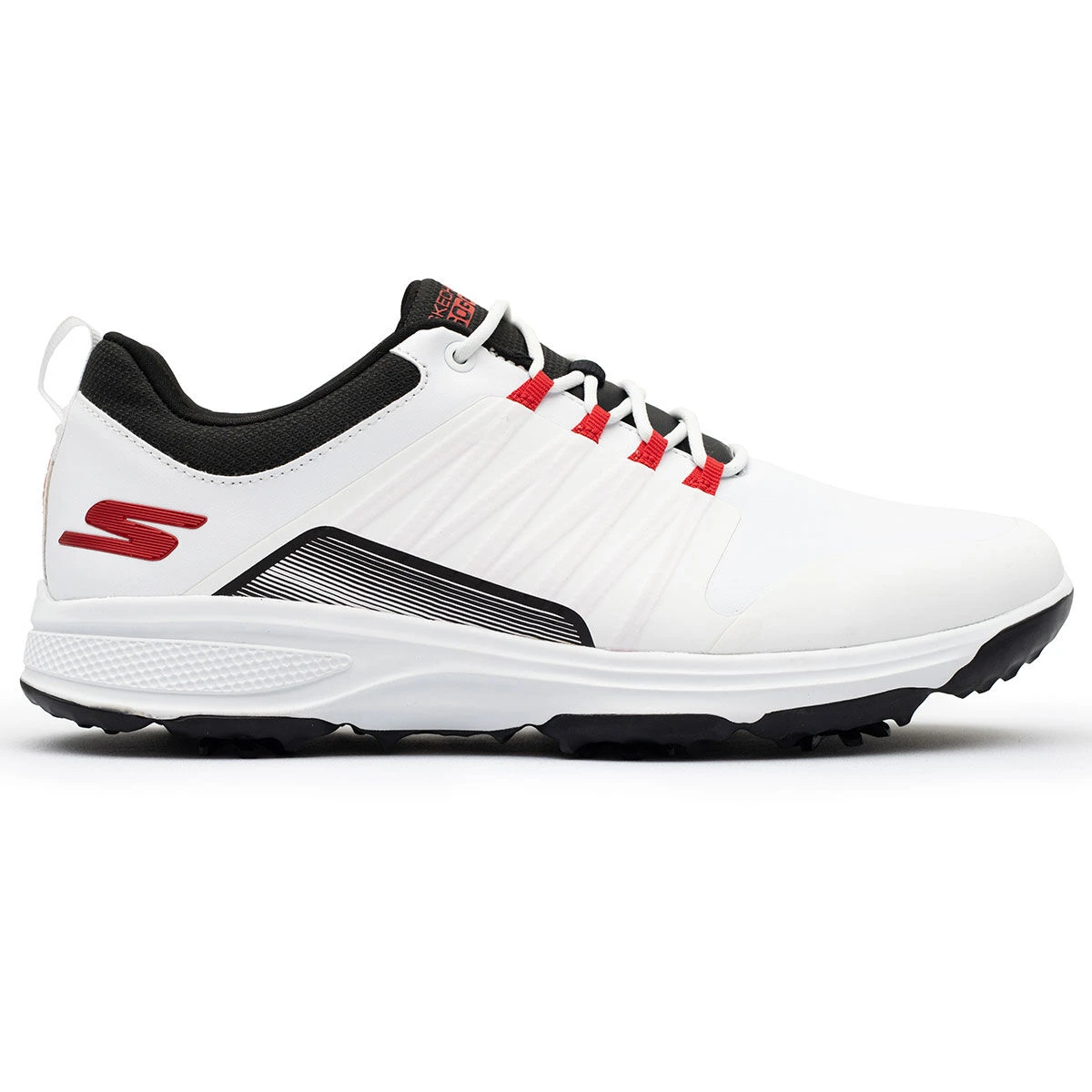 Skechers Men's White And Black Lightweight GO GOLF Torque Victorious Waterproof Spiked Golf Shoes 1 Skechers Men's White And Black Lightweight GO GOLF Torque Victorious Waterproof Spiked Golf Shoes