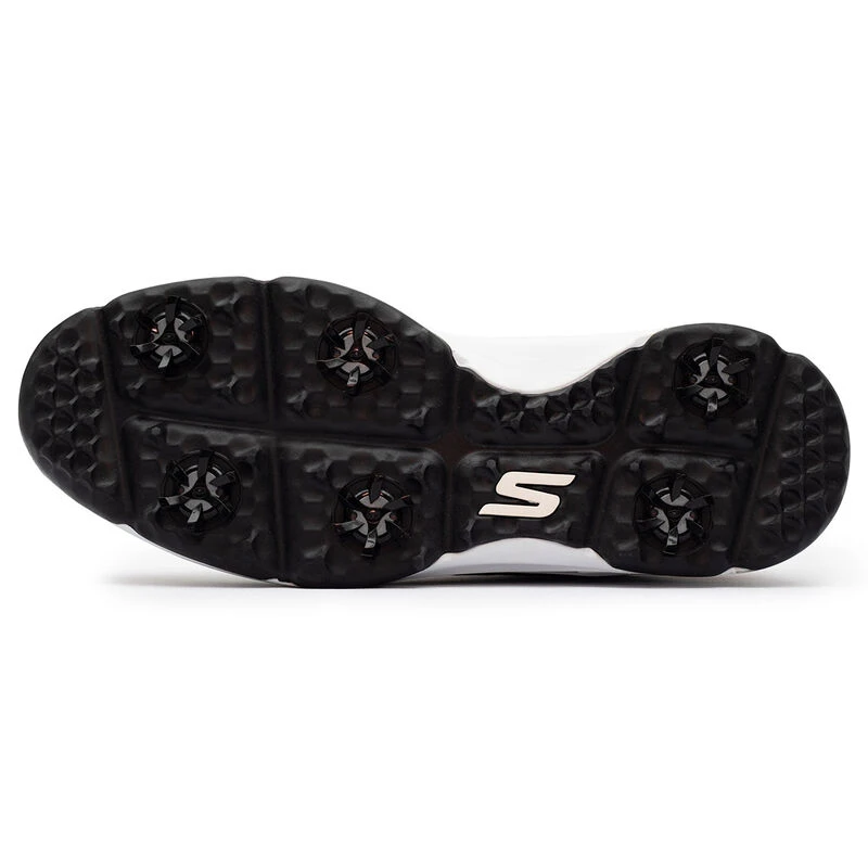 Skechers Men's White And Black Lightweight GO GOLF Torque Victorious Waterproof Spiked Golf Shoes 3 Skechers Men's White And Black Lightweight GO GOLF Torque Victorious Waterproof Spiked Golf Shoes - Image 3