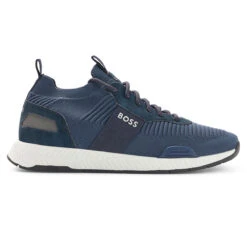 Hugo Boss Dark Blue Titanium Running-Style KNSTA Spikeless Golf Trainers -Golf Zone Shop American Golf 408713 98999 408713 0