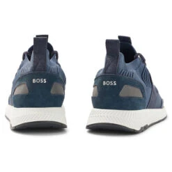 Hugo Boss Dark Blue Titanium Running-Style KNSTA Spikeless Golf Trainers -Golf Zone Shop American Golf 408713 98999 408713 3