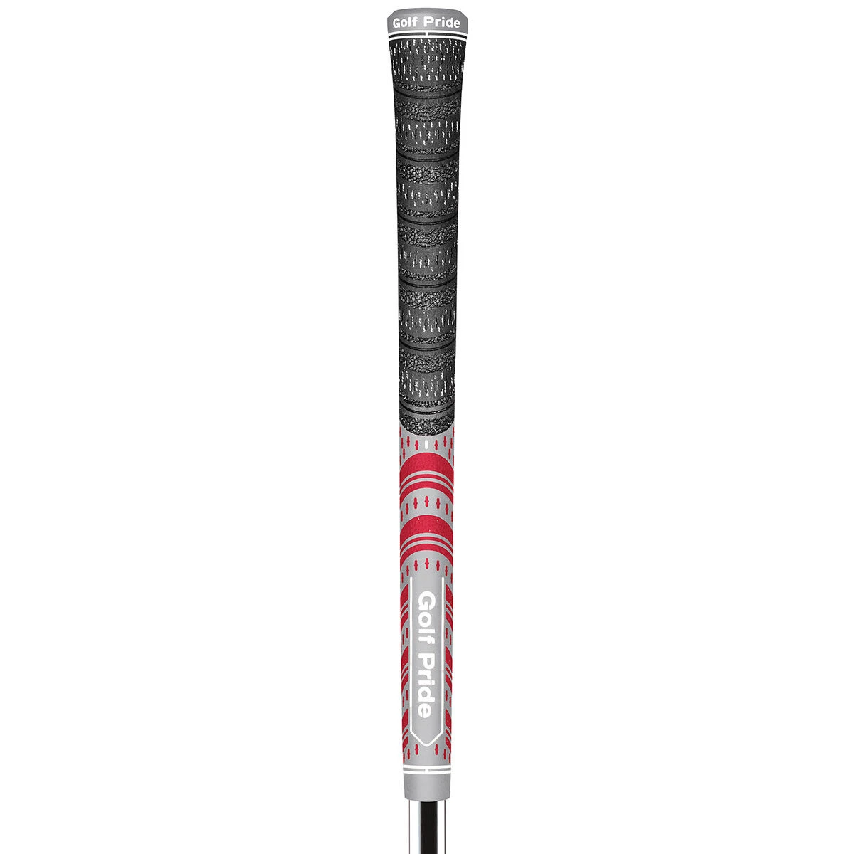 Golf Pride Grey And Red Brand Detail MCC Teams Standard Golf Grip | American Golf 1 Golf Pride Grey And Red Brand Detail MCC Teams Standard Golf Grip | American Golf