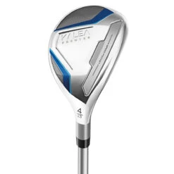 TaylorMade Silver And Blue Women's Kalea Premier Right Hand Golf Hybrid