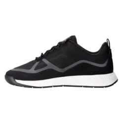 Hugo Boss Black Striped Titanium Running-Style EME1 Spikeless Golf Trainers