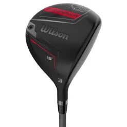 Wilson Staff Men's Black And Red Dynapower Regular Project X Hzrdus Smoke Rdx X Left Hand Golf Fairway Wood