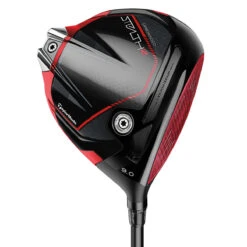 TaylorMade Men's Black And Red Lightweight STEALTH 2 Regular Fuji Ventus Tr Left Hand Golf Driver