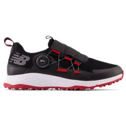 New Balance Men's Black And Red Fresh Foam PaceSL BOA Waterproof Spikeless Golf Shoes